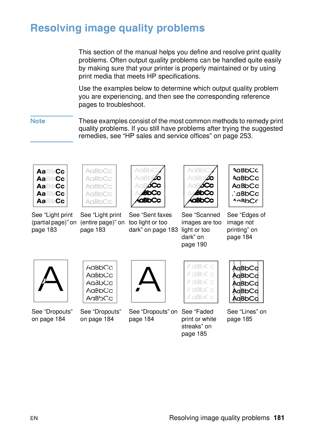 HP 3200 manual Resolving image quality problems 