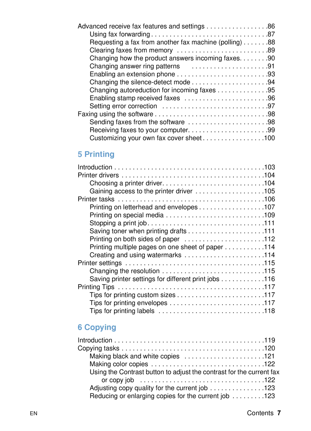 HP 3200 manual Printing, Copying 