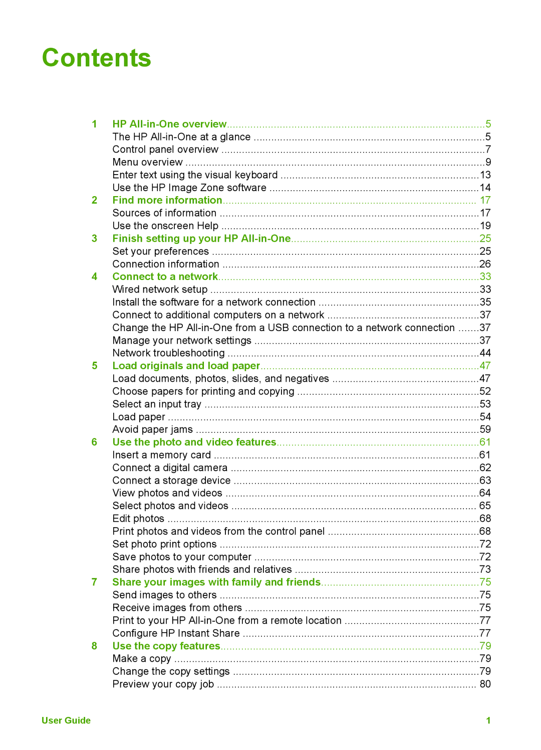 HP 3210v manual Contents 