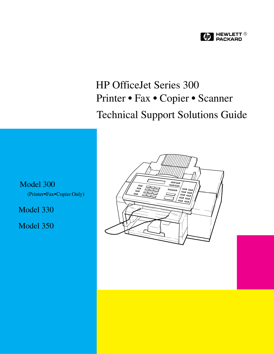 HP 350, 330 manual Model 