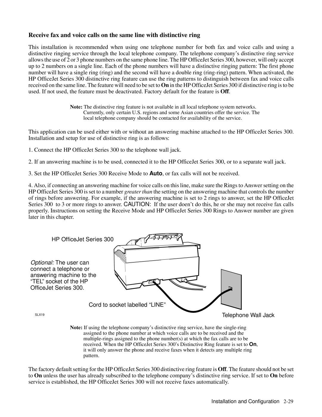 HP 330, 350 manual Installation and Configuration2-29 