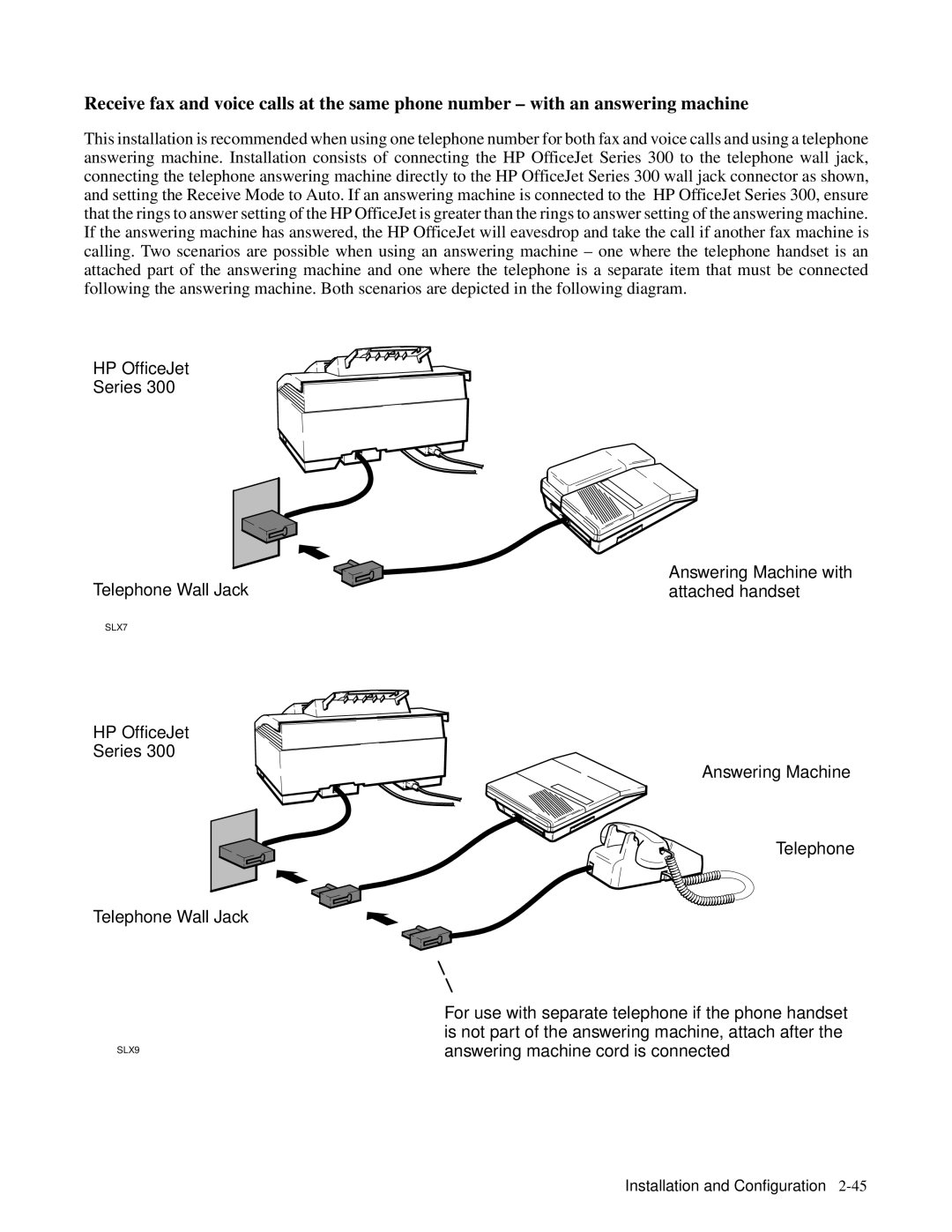 HP 330, 350 manual Installation and Configuration2-45 