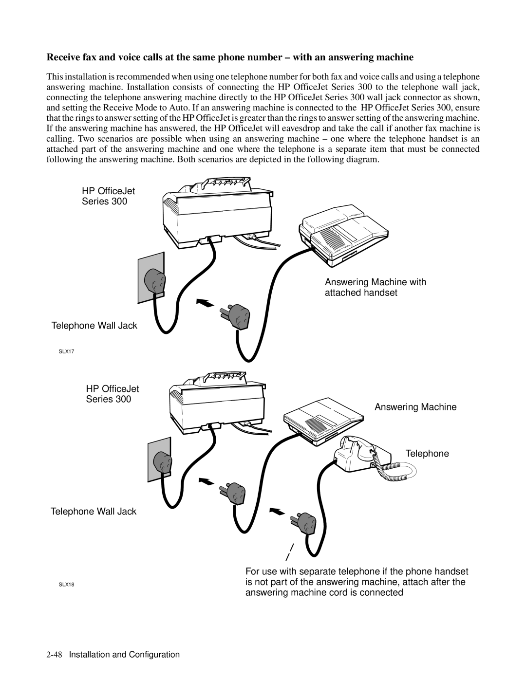 HP 350, 330 manual 48Installation and Configuration 