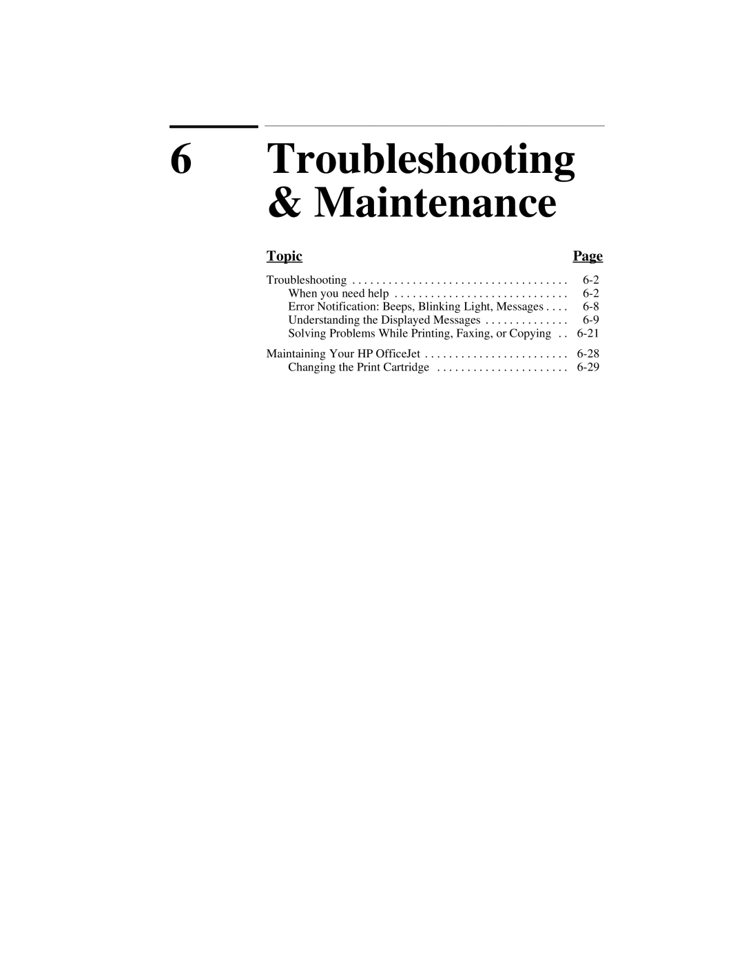 HP 350, 330 manual Troubleshooting & Maintenance 