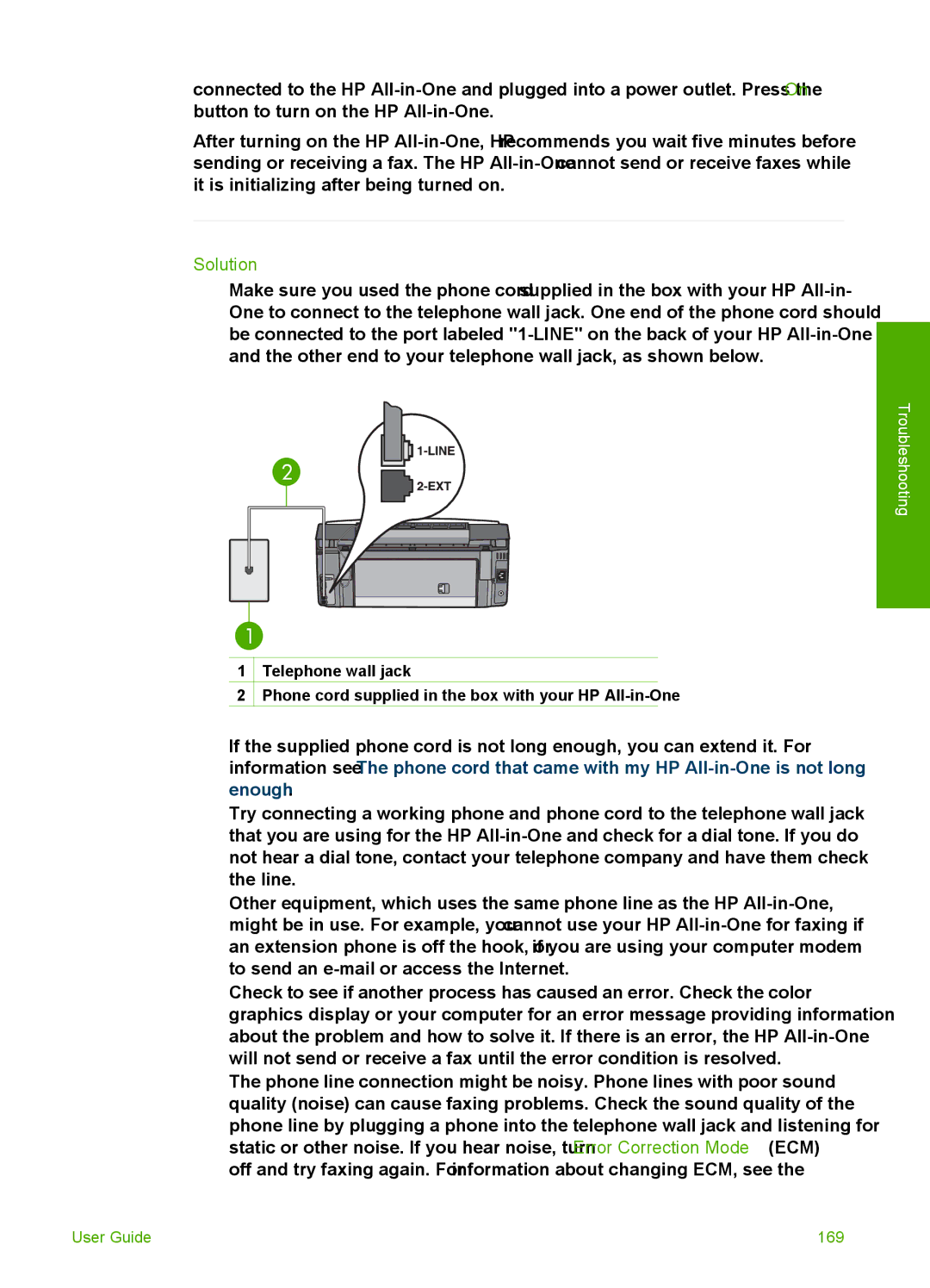 HP 3300 manual User Guide 169 