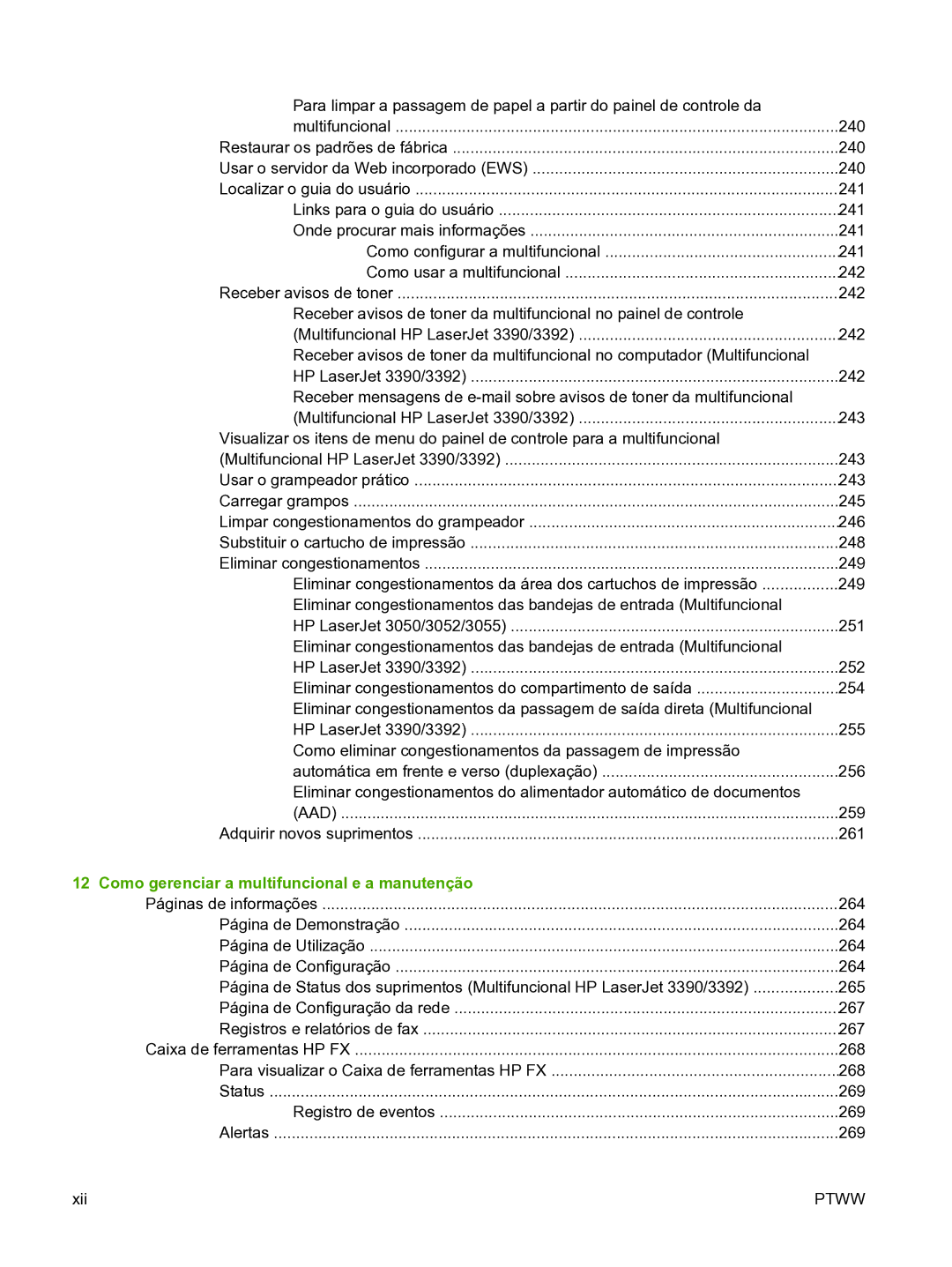 HP 3390 manual Como gerenciar a multifuncional e a manutenção 