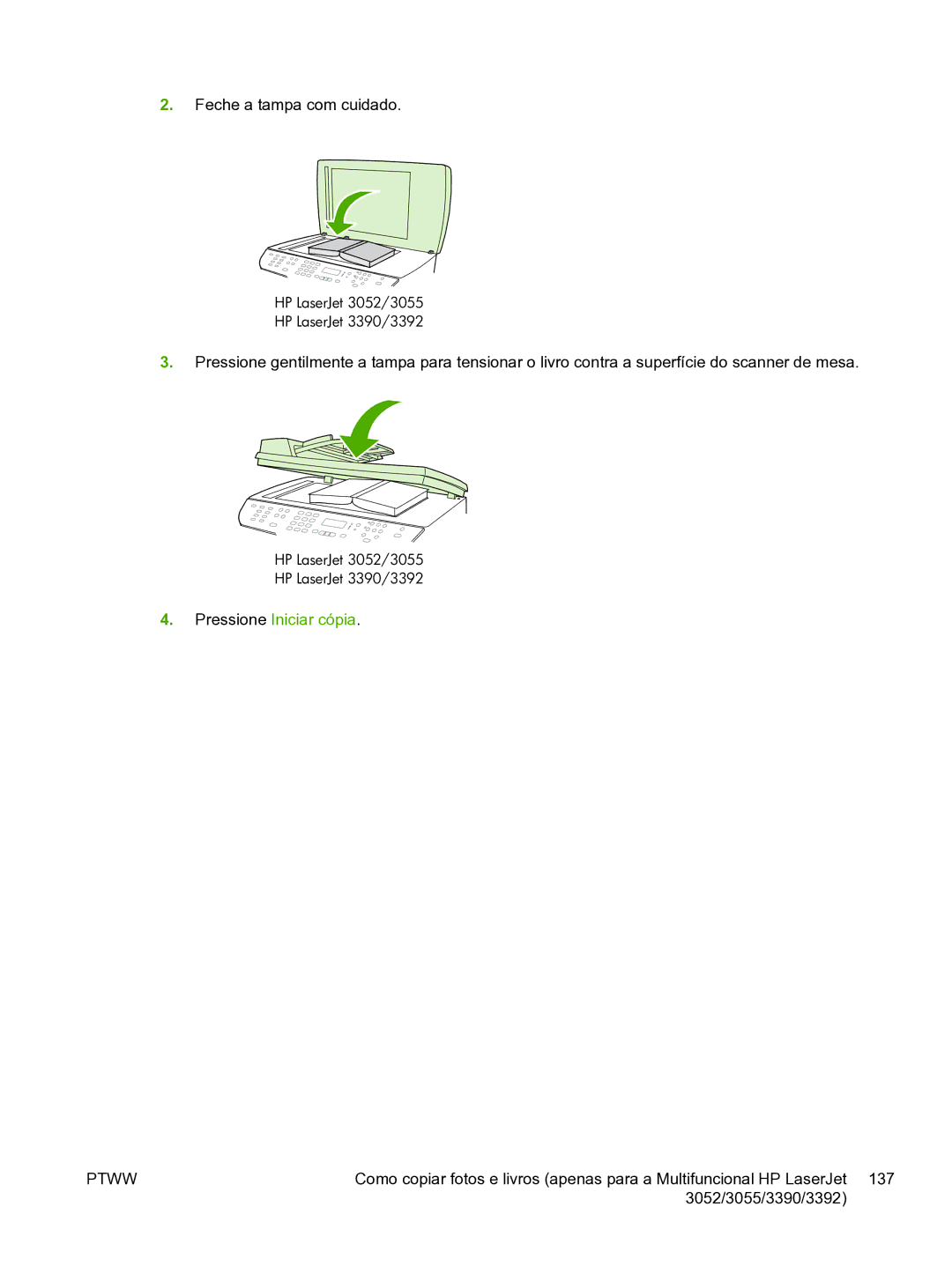 HP 3390 manual Ptww 