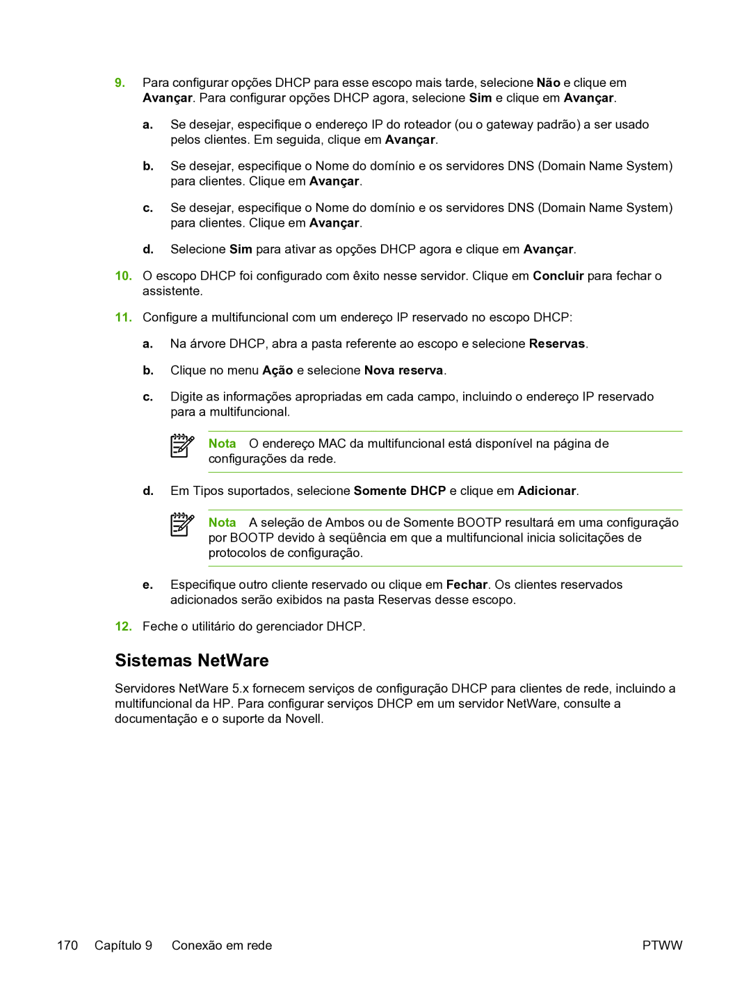 HP 3390 manual Sistemas NetWare 