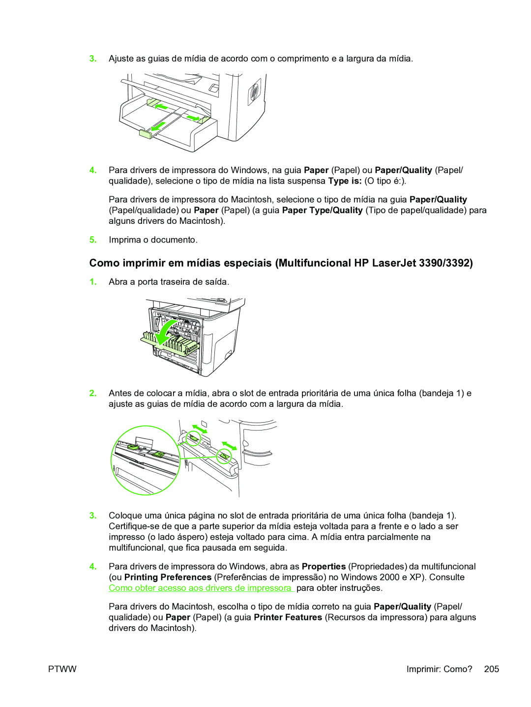 HP 3390 manual Ptww 