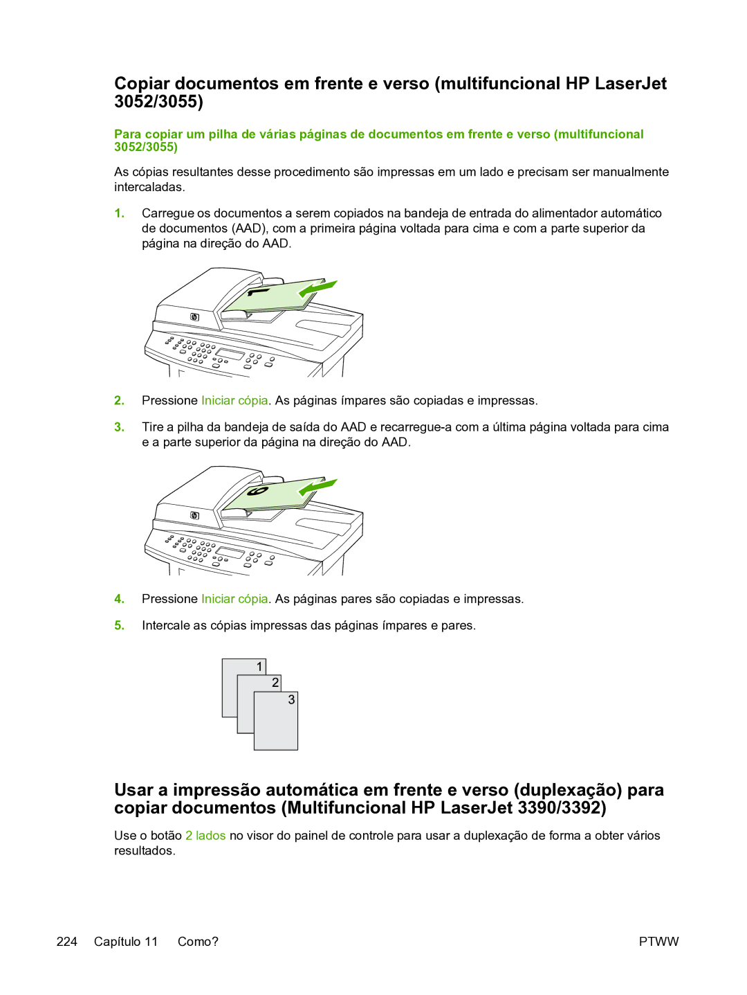 HP 3390 manual Ptww 