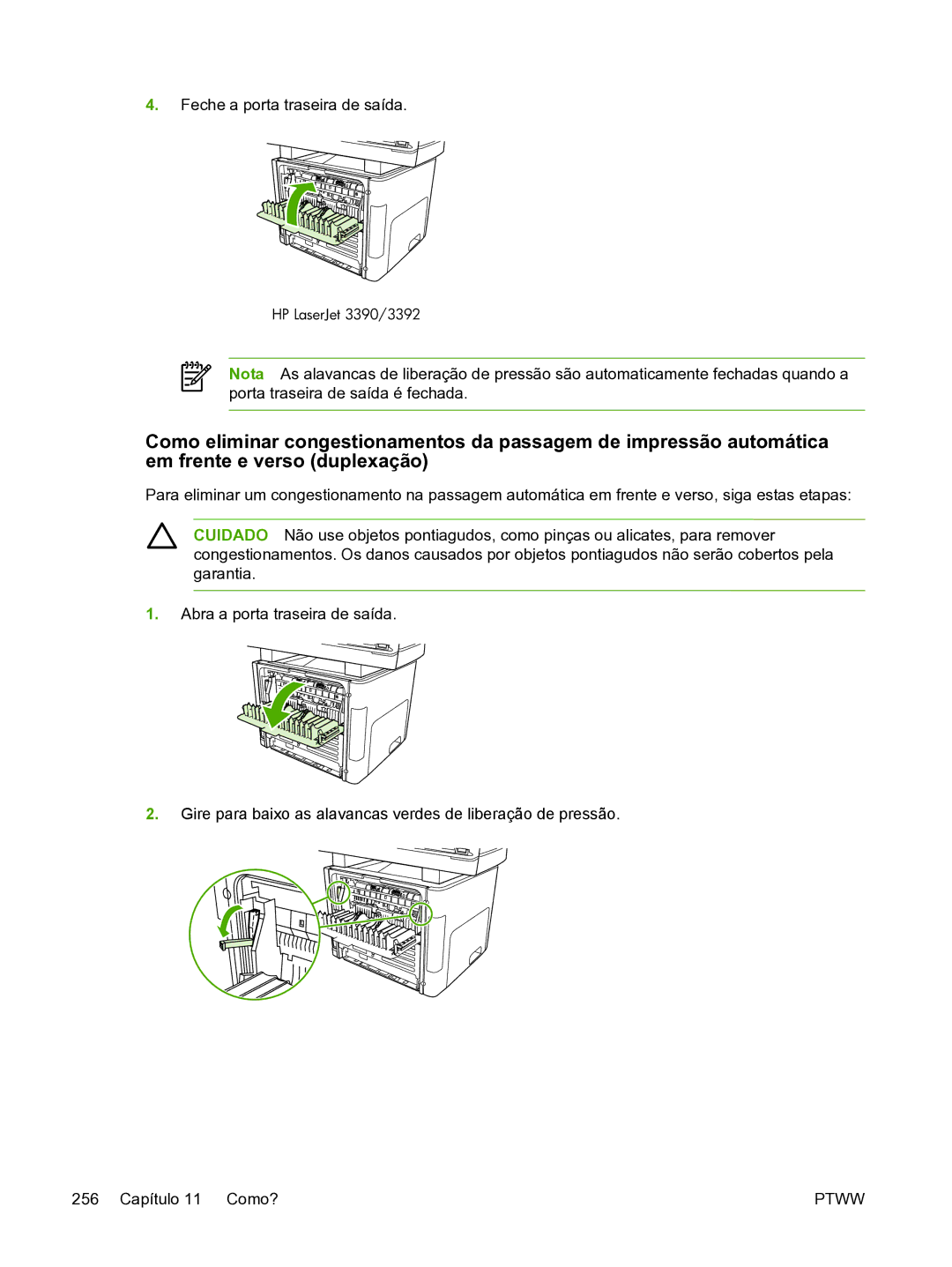 HP 3390 manual Ptww 