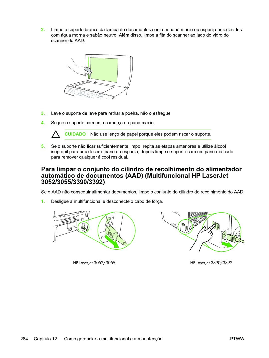 HP 3390 manual HP LaserJet 3052/3055 