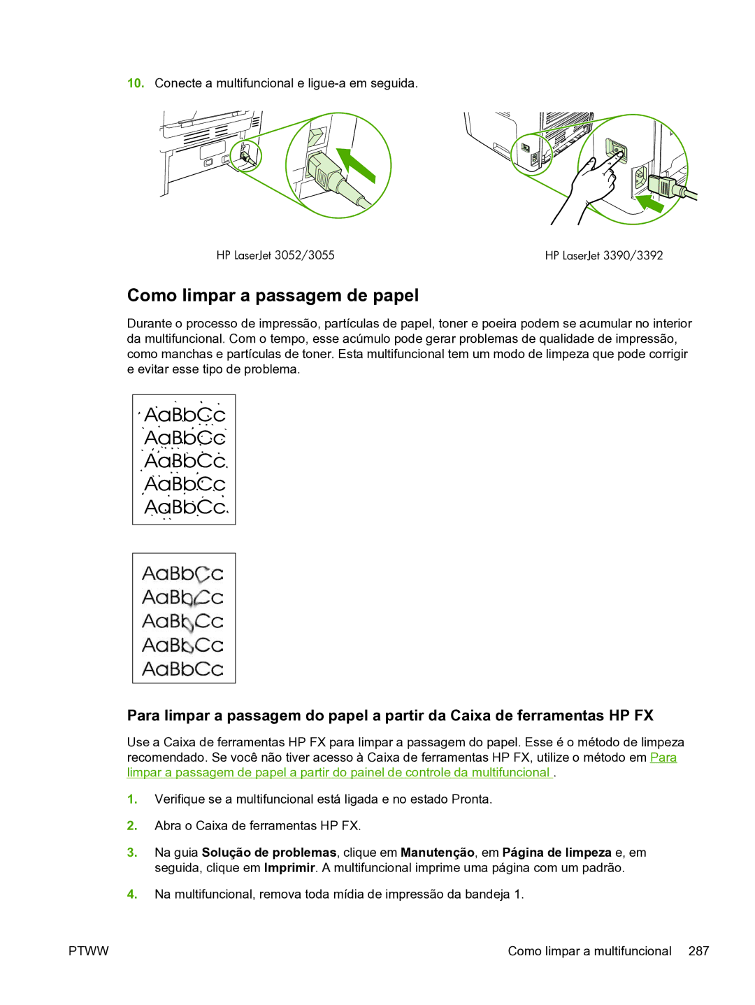 HP 3390 manual Conecte a multifuncional e ligue-a em seguida 