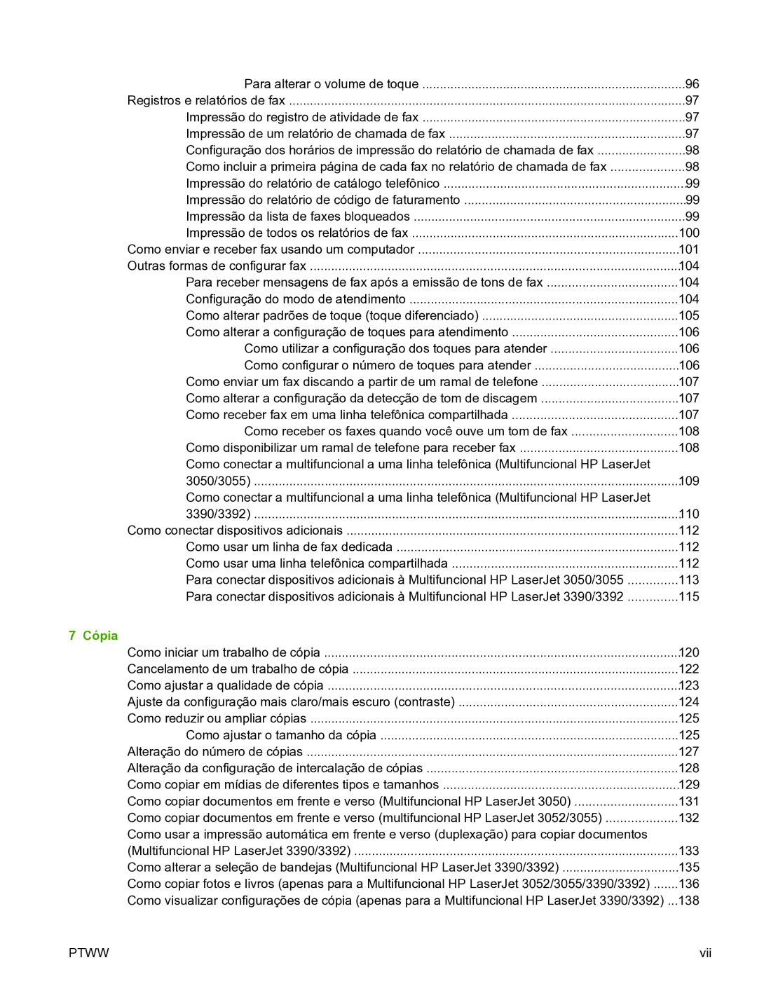 HP 3390 manual Cópia 