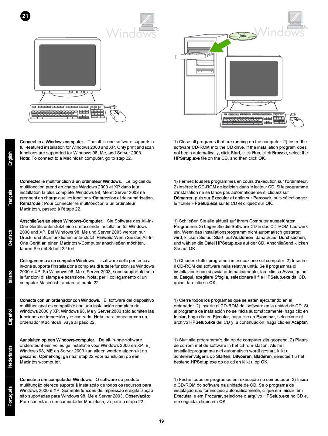 HP 3392 manual Windows Windows 