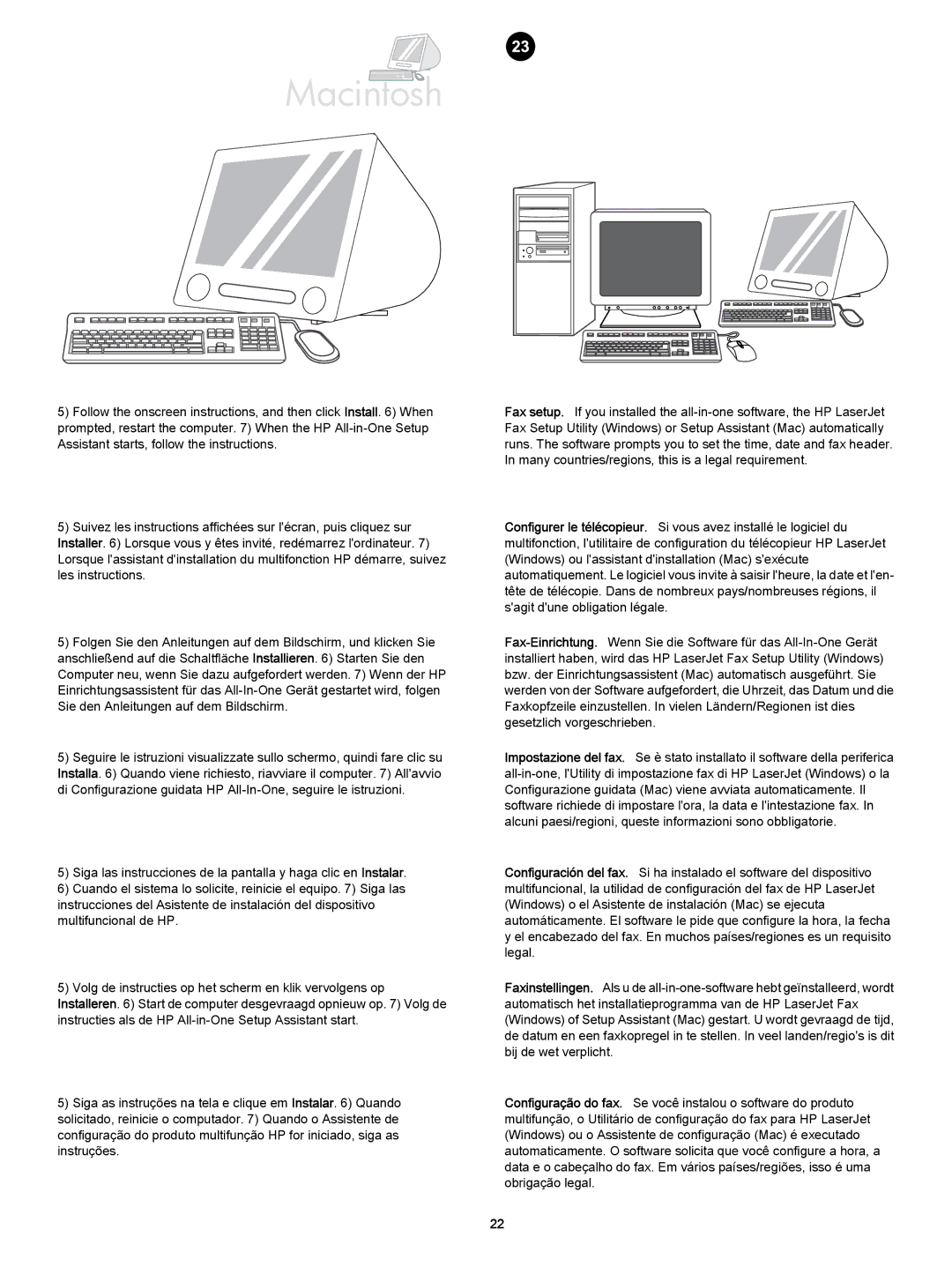 HP 3392 manual Macintosh 