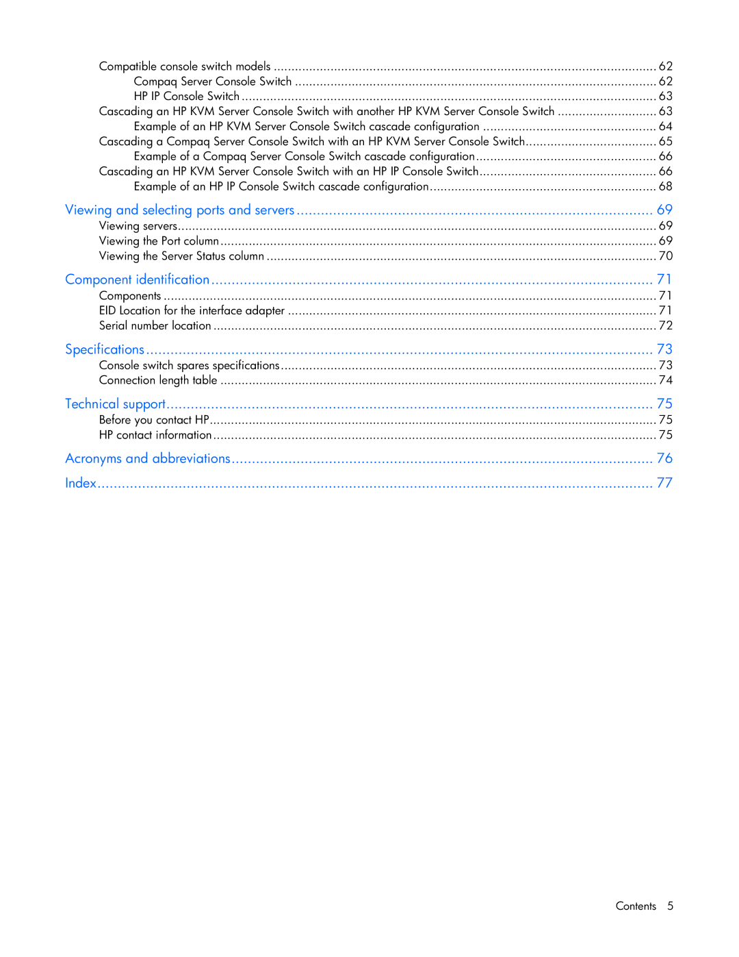 HP 339820-002 manual Viewing and selecting ports and servers 