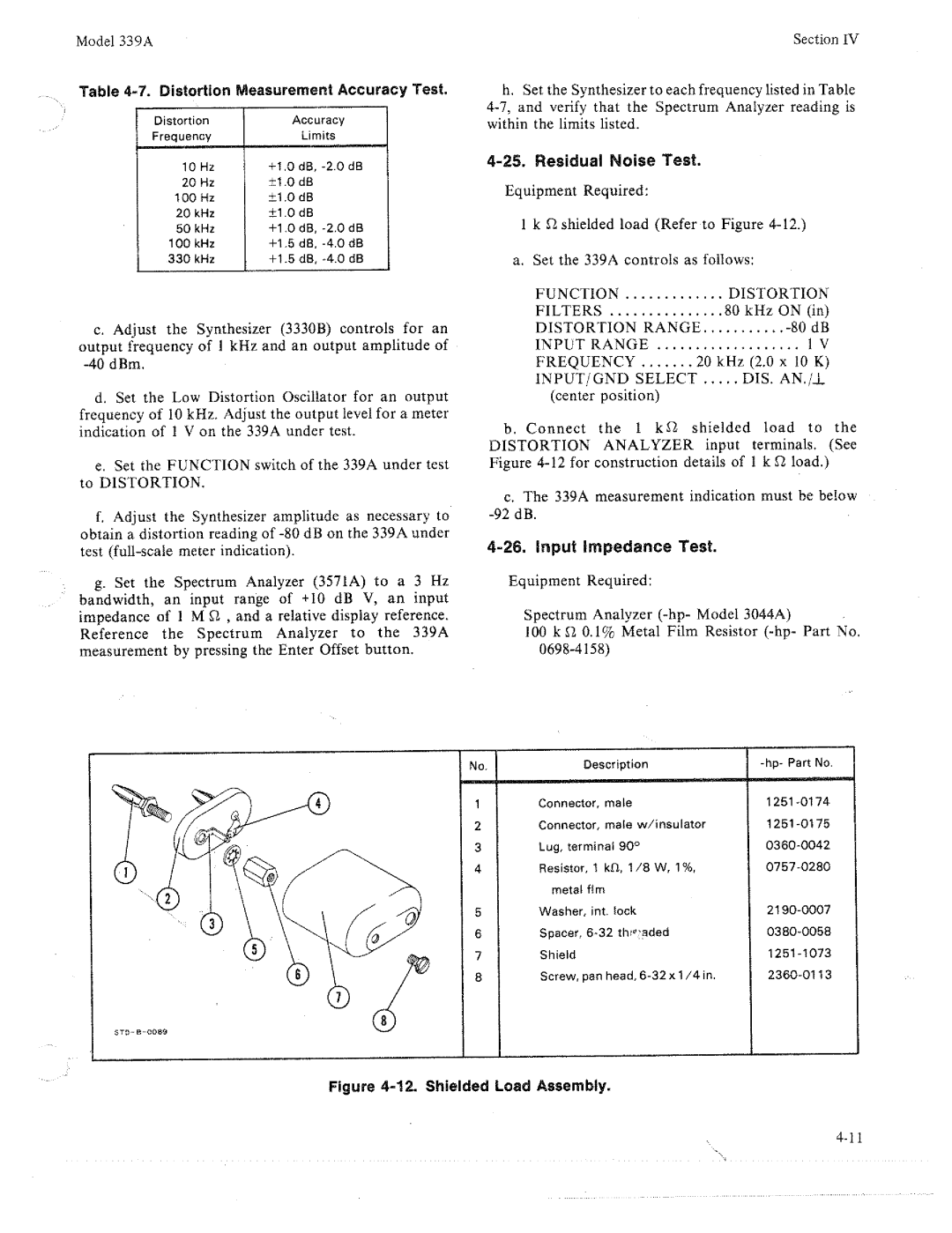 HP 339A manual 