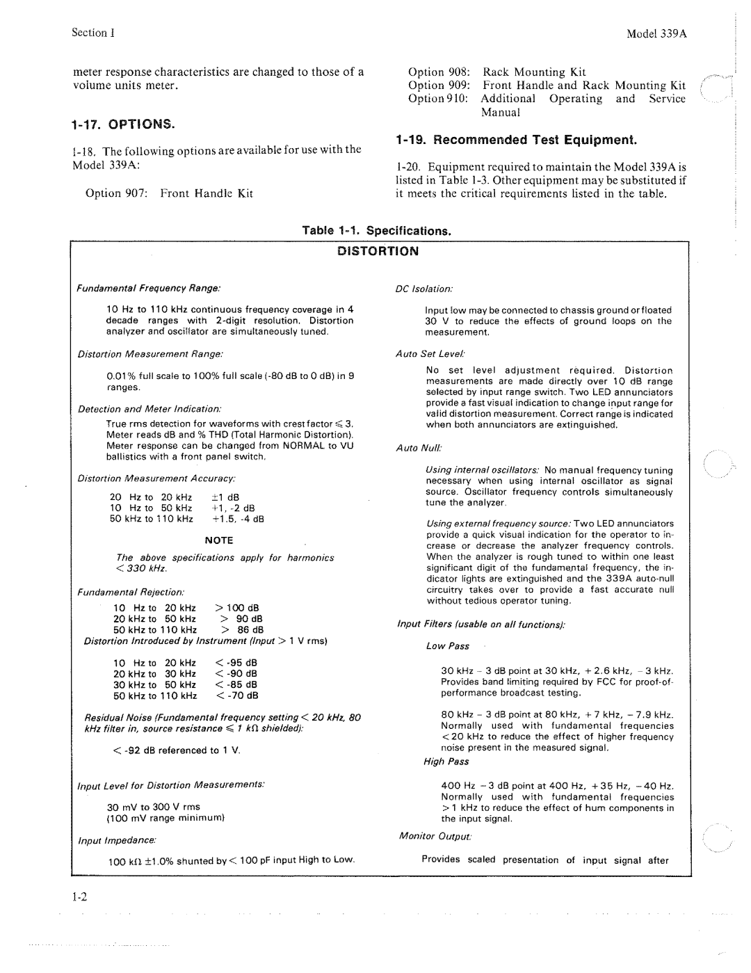 HP 339A manual 