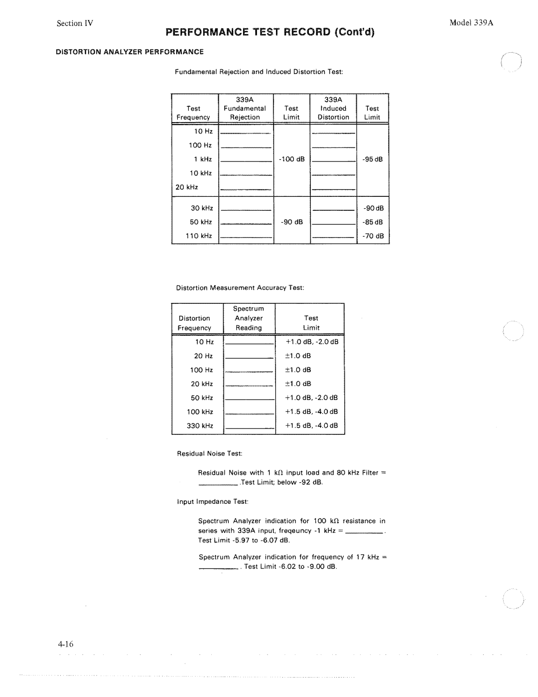 HP 339A manual 