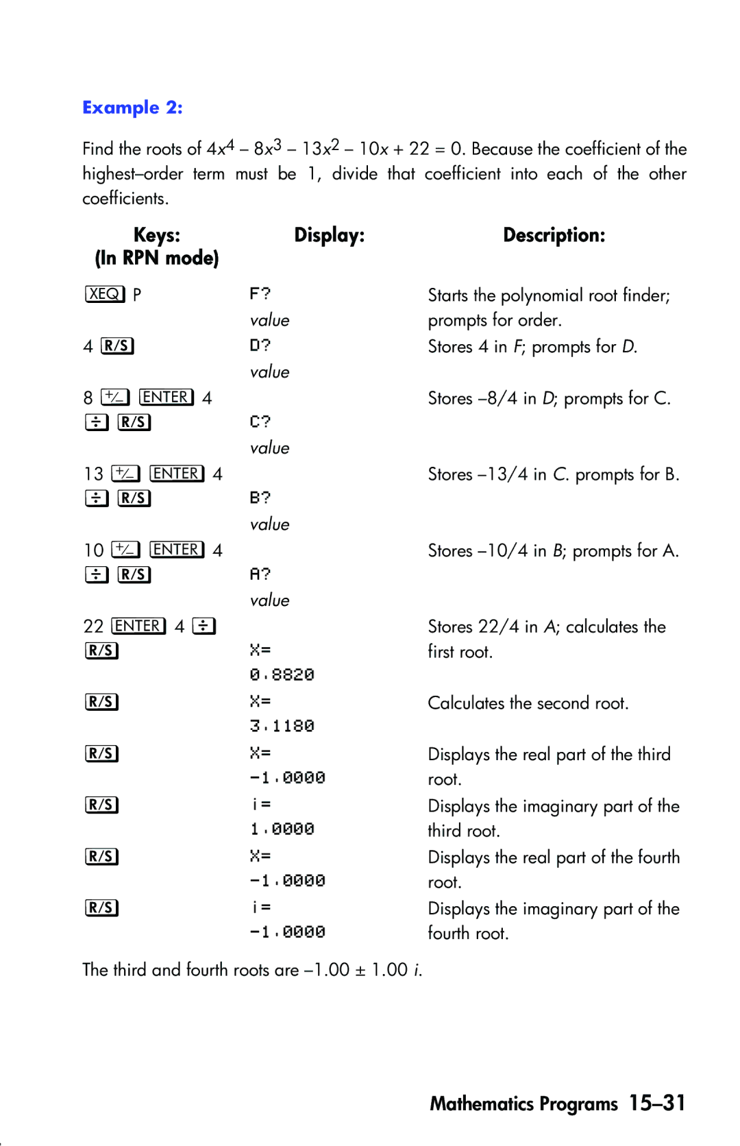 HP 33s Scientific manual   