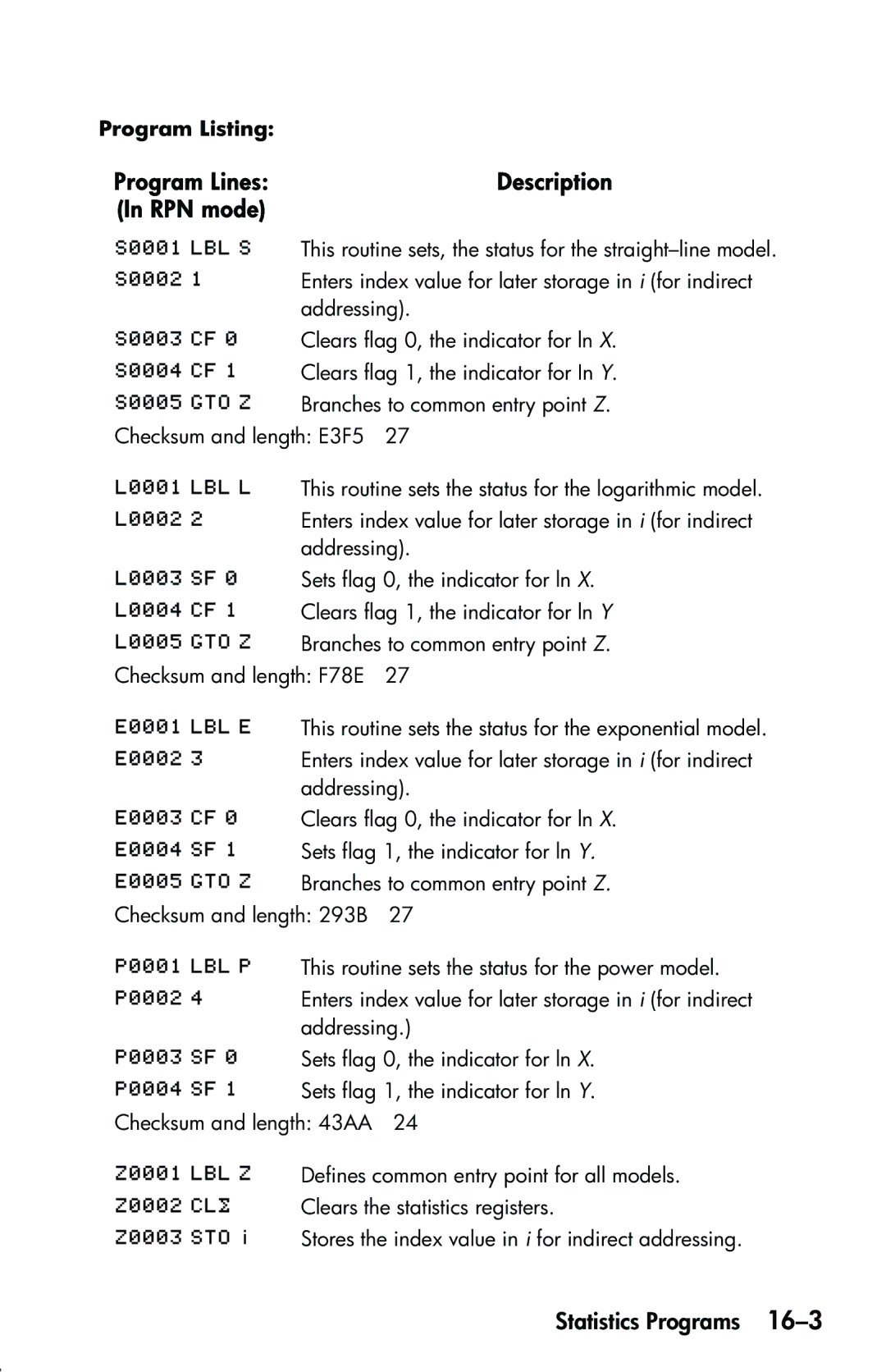 HP 33s Scientific manual Description 