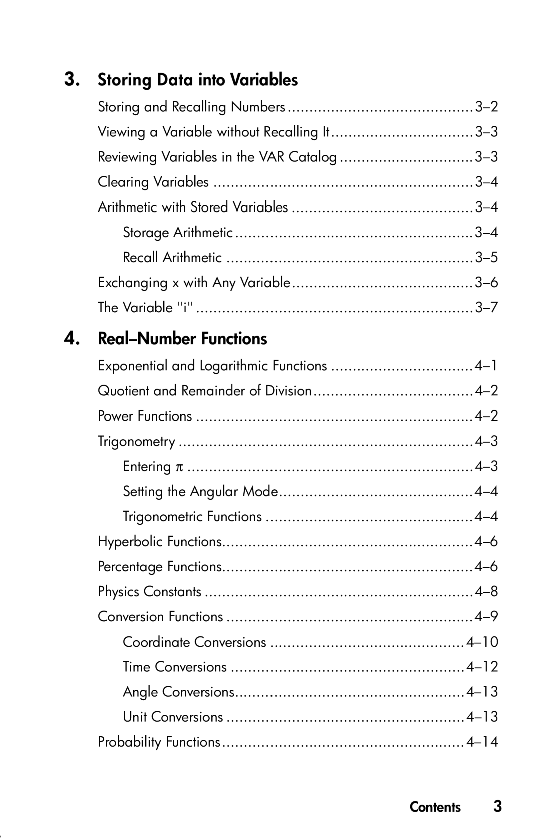 HP 33s Scientific manual Storing Data into Variables 