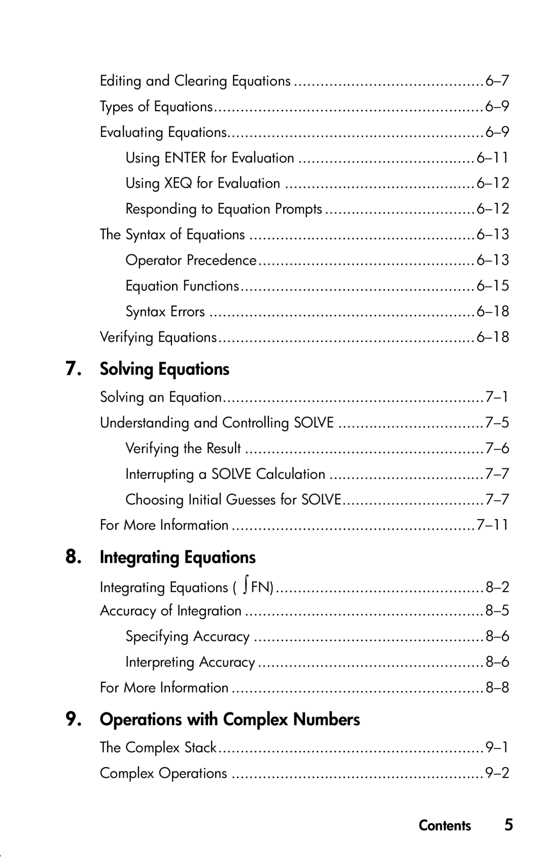 HP 33s Scientific manual Solving an Equation, For More Information, Accuracy of Integration 