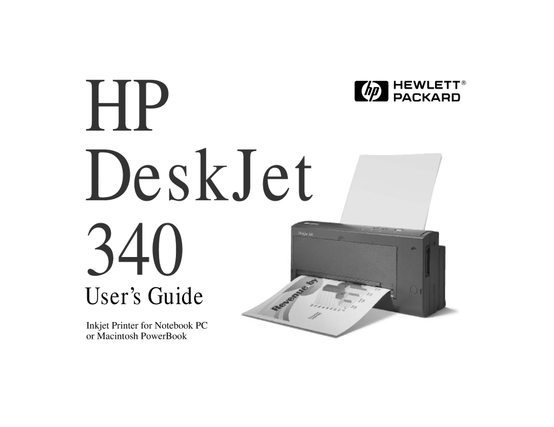 HP 340 manual HP H DeskJet 