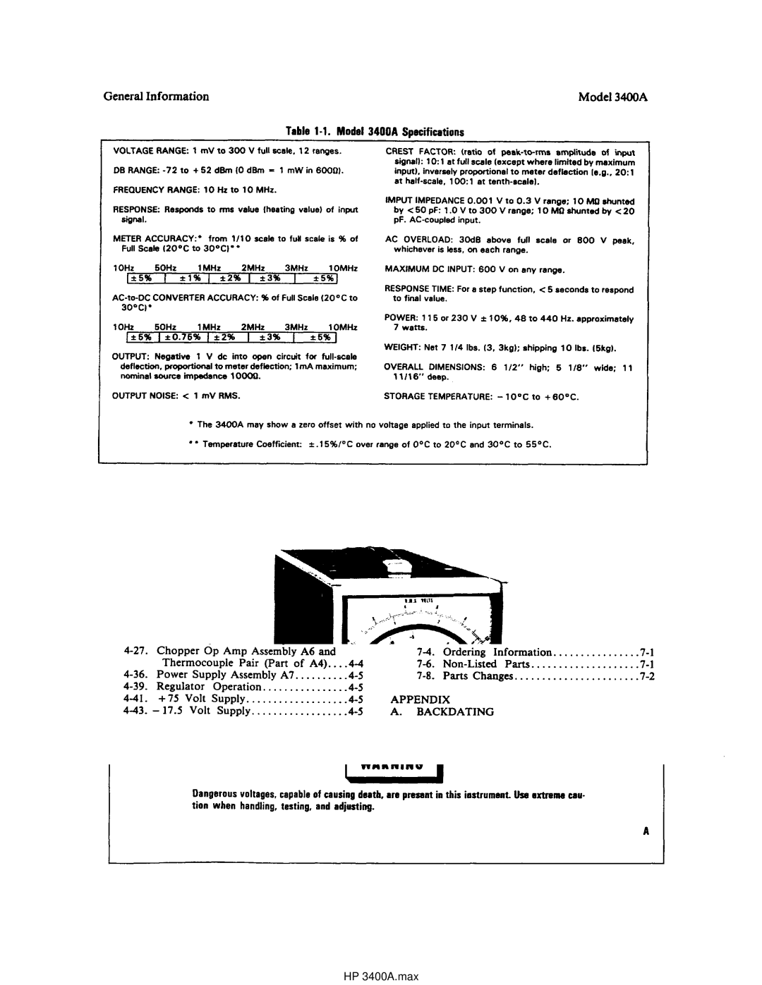 HP manual HP 3400A.max 