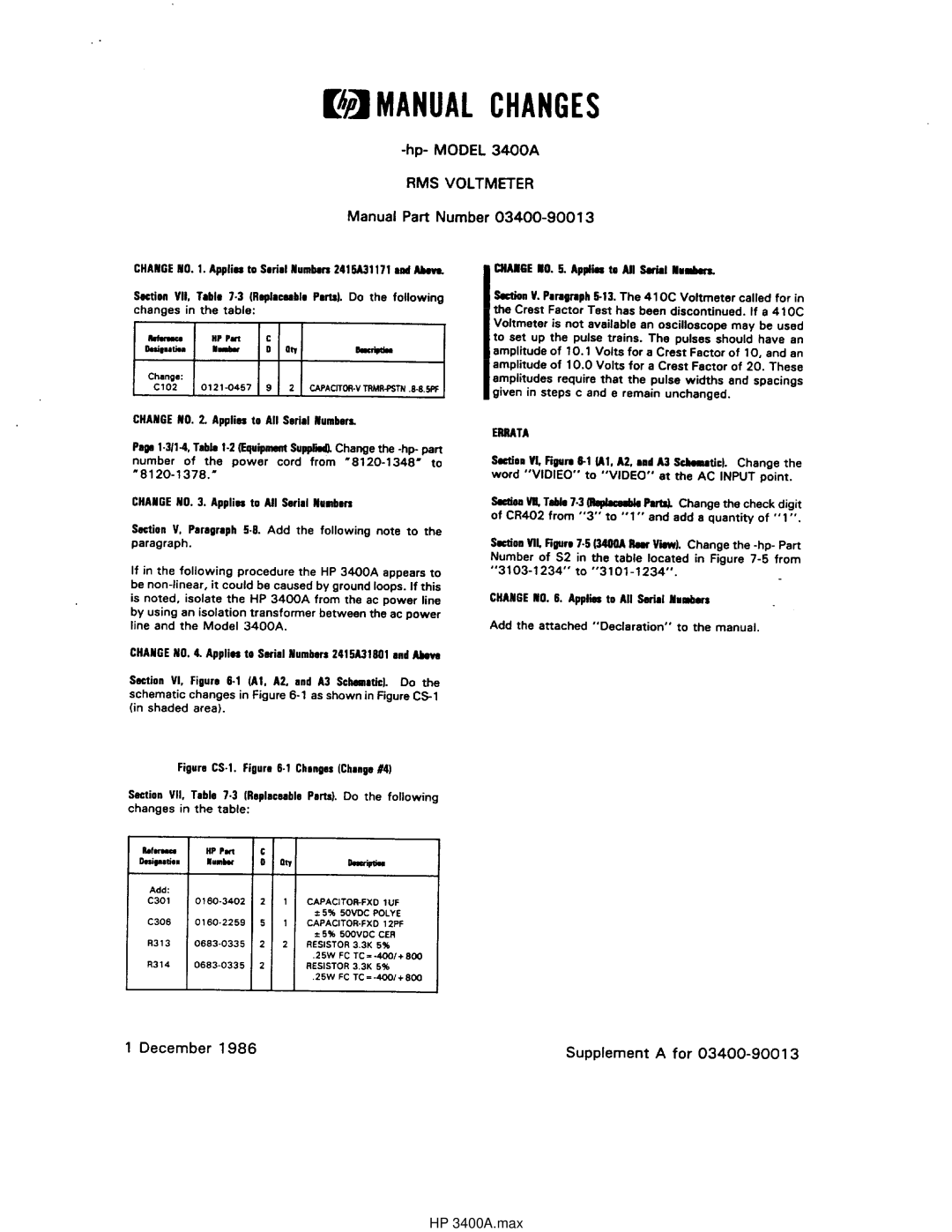 HP manual HP 3400A.max 