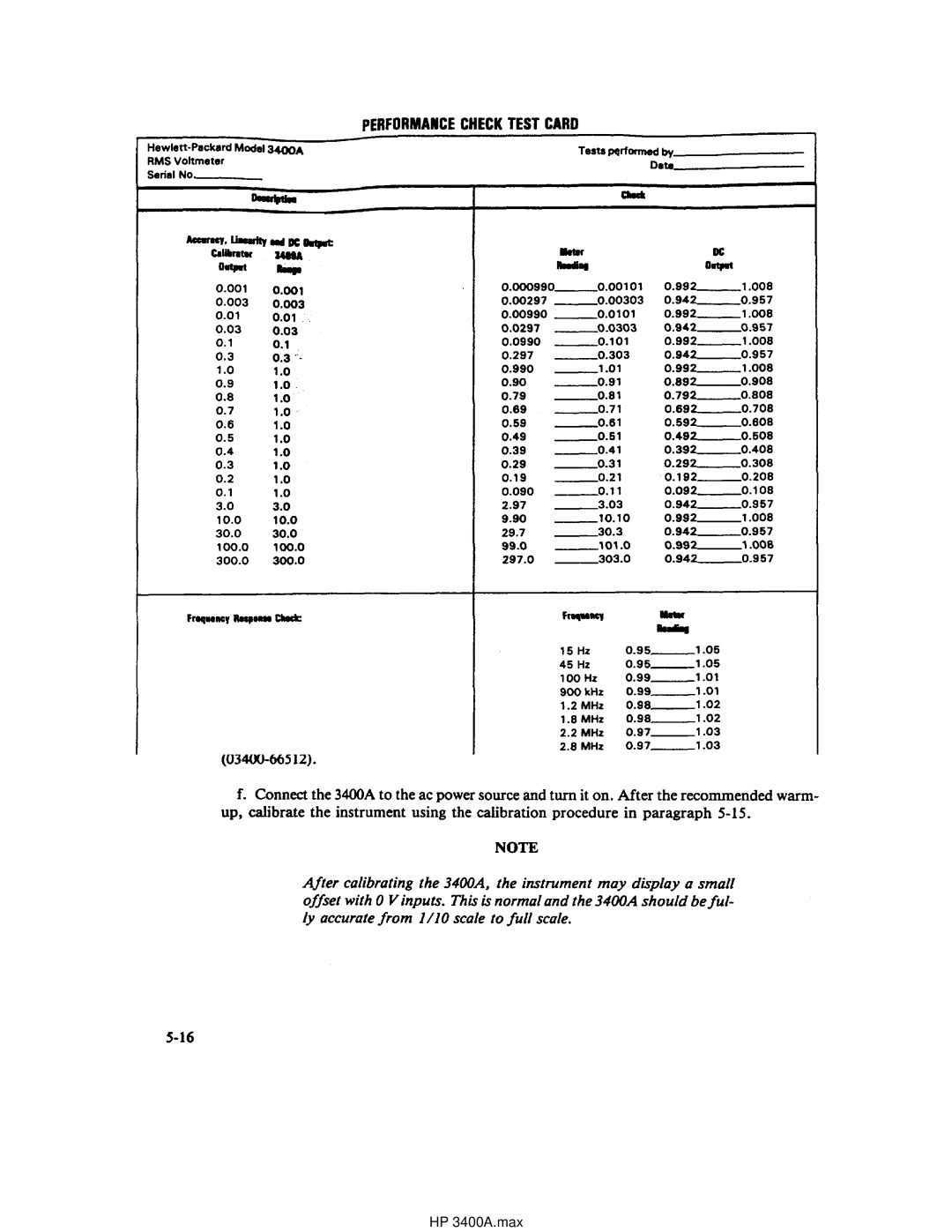 HP manual HP 3400A.max 