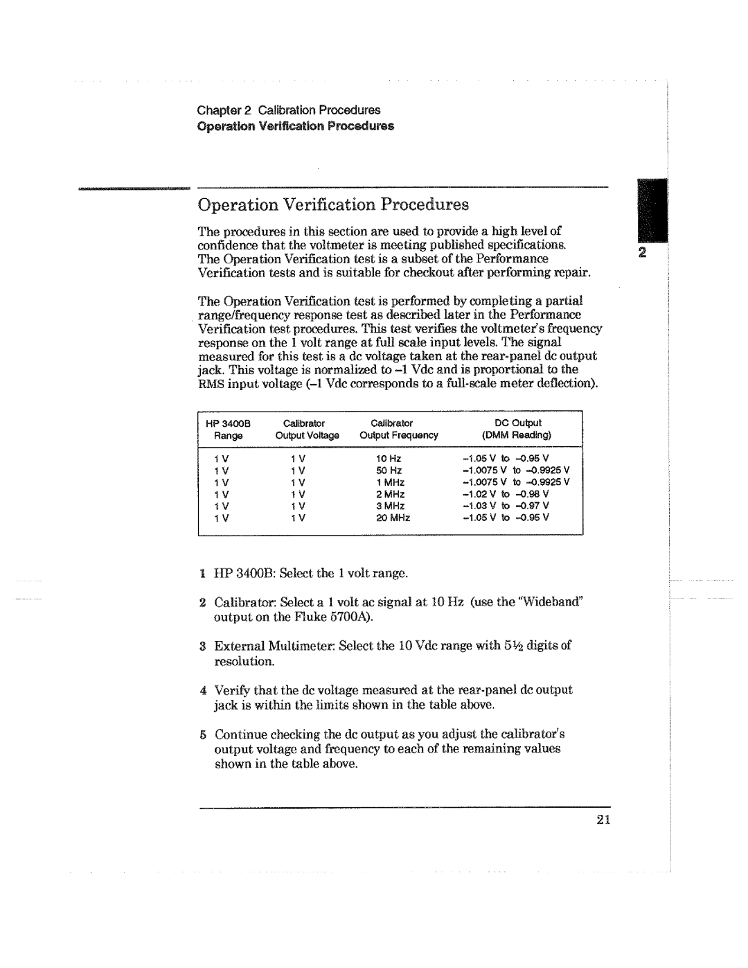 HP 3400B manual 