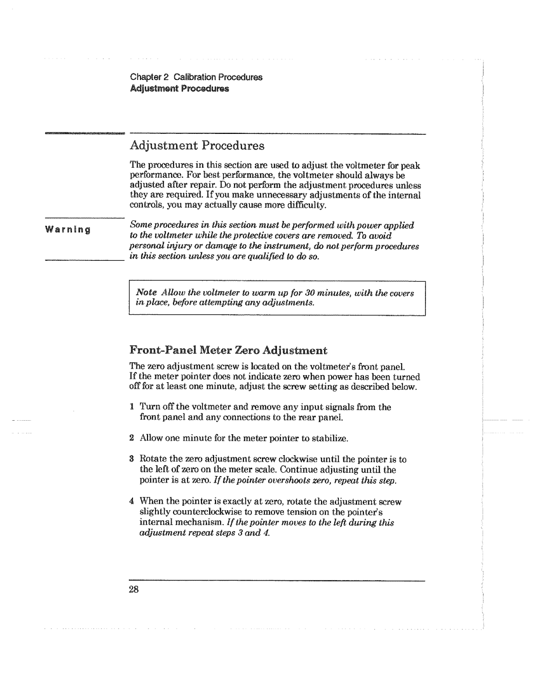 HP 3400B manual 