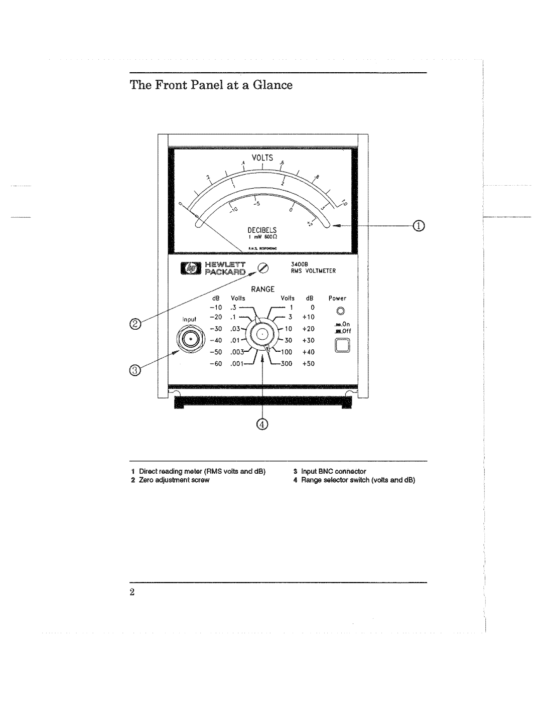 HP 3400B manual 