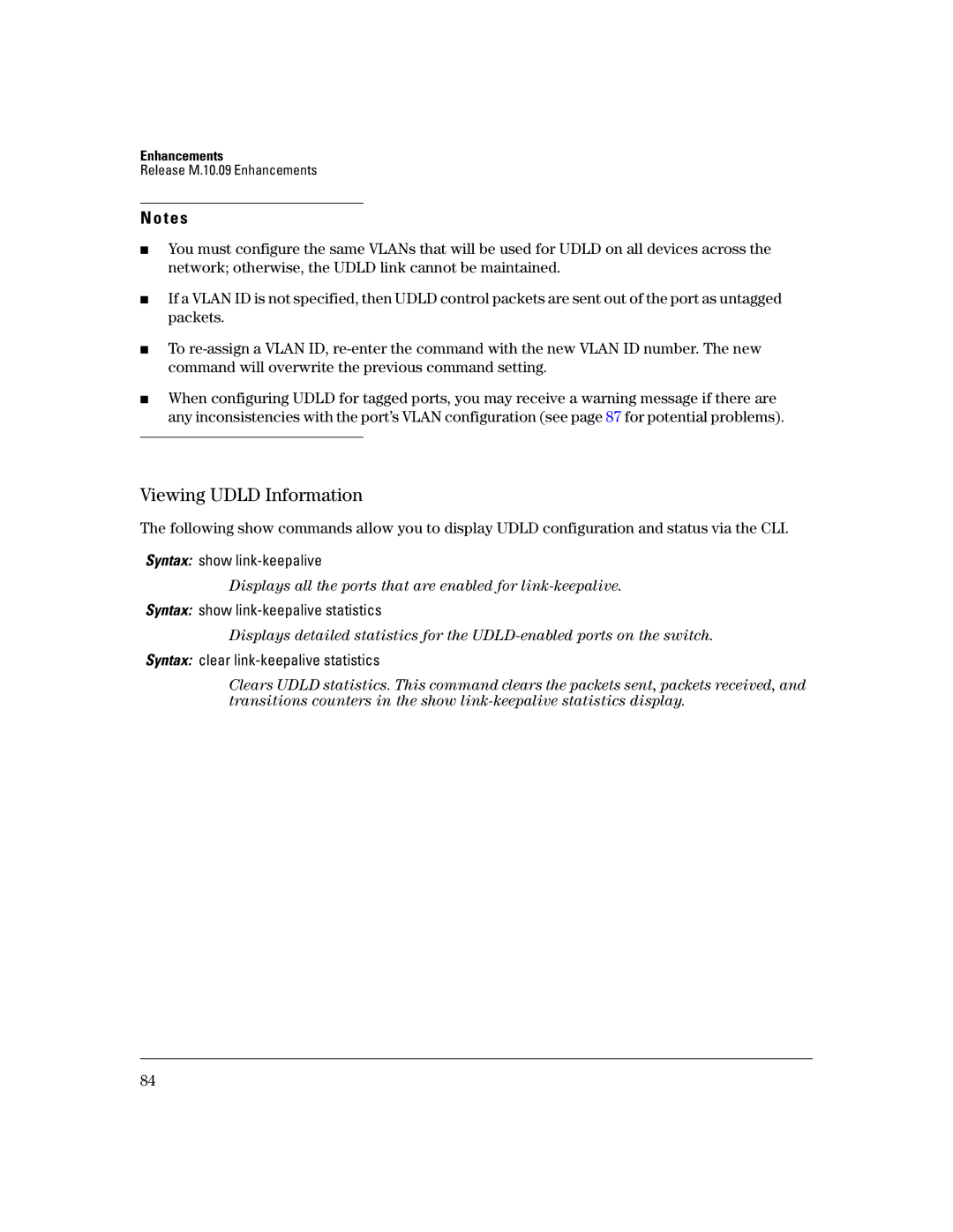 HP 3400CL-24G manual Viewing Udld Information 