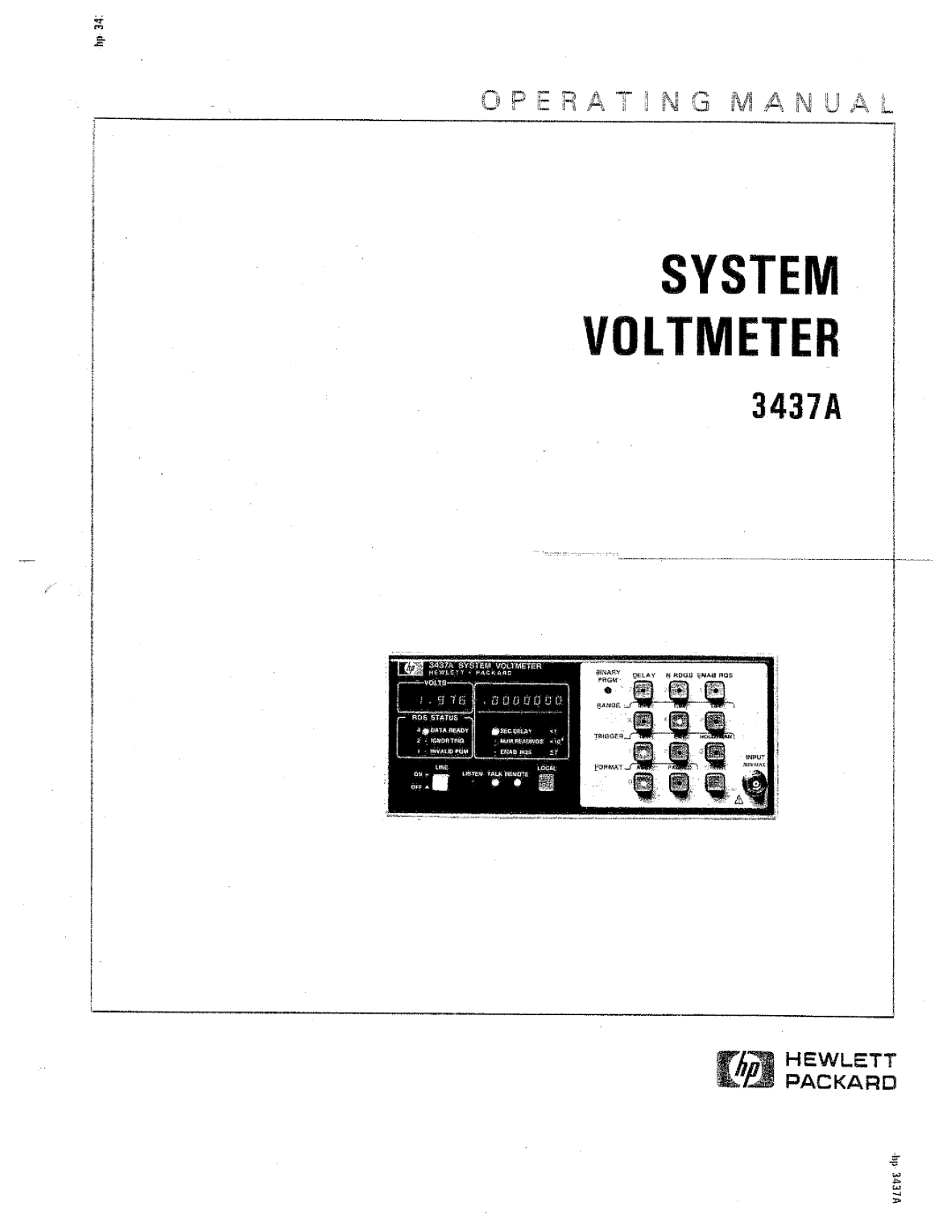 HP 3437A manual 