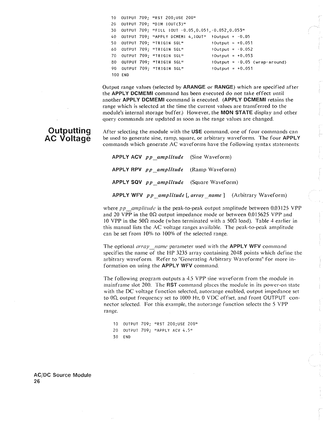 HP 34521 manual 