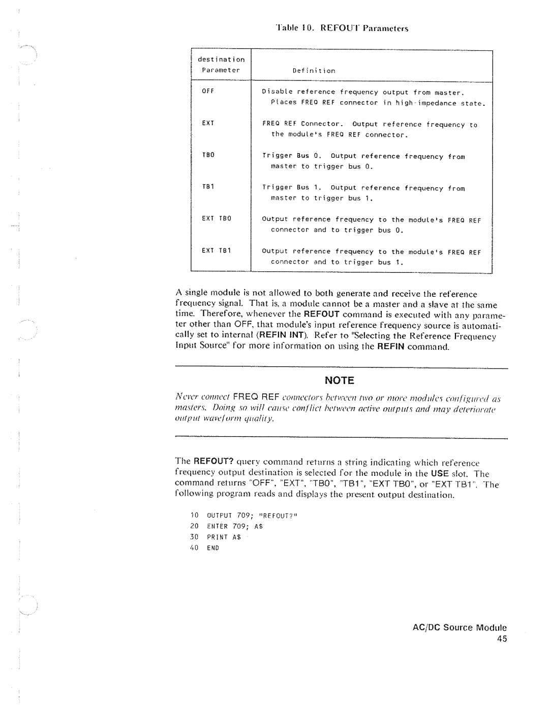 HP 34521 manual 