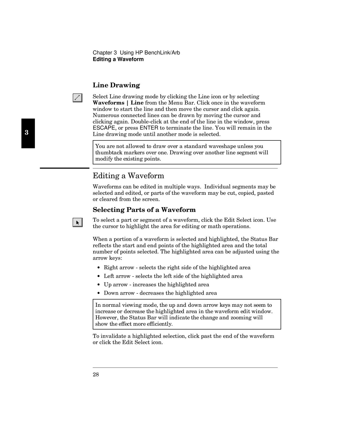 HP 34811A manual Pvy s is, Editing a Waveform 