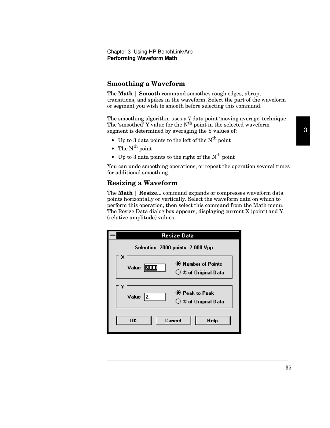 HP 34811A manual Performing Waveform Math 