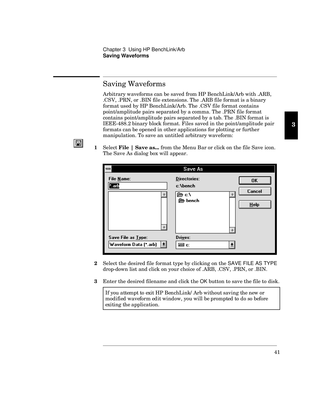 HP 34811A manual Es is, Saving Waveforms, Ewwu k EEE 