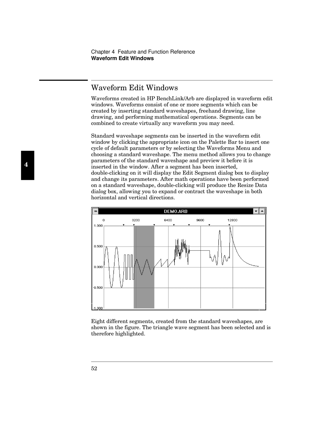 HP 34811A manual Gqy, Waveform Edit Windows 