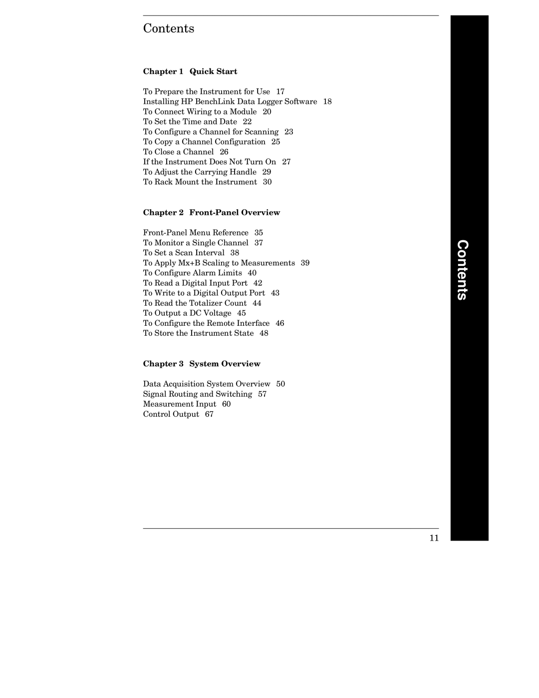 HP 34970A manual Contents 