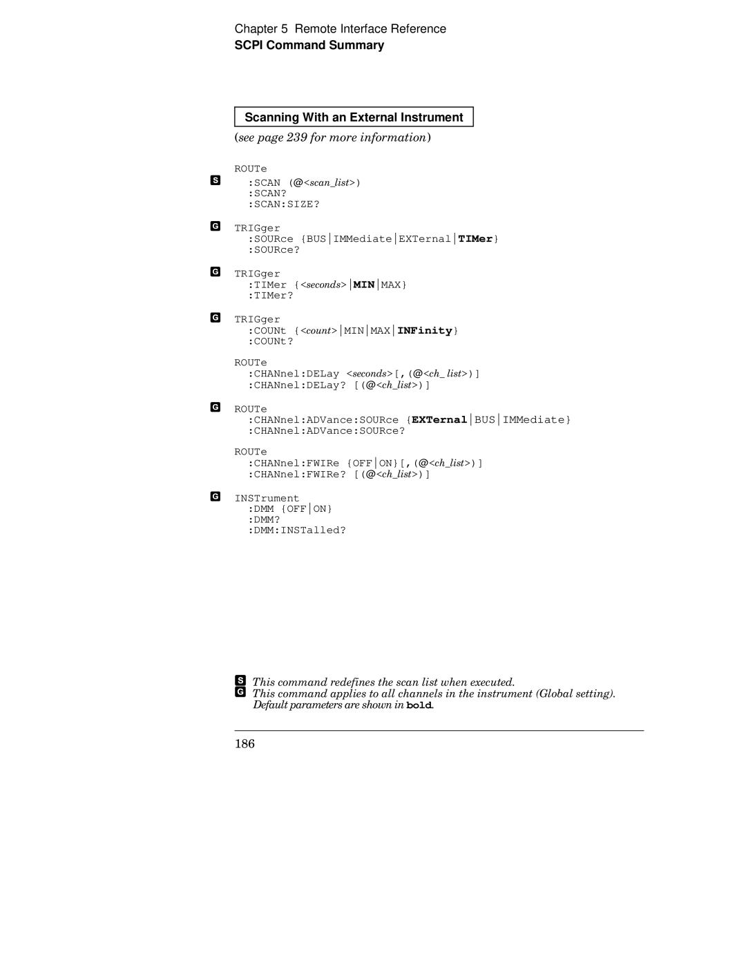 HP 34970A manual Scpi Command Summary Scanning With an External Instrument, Zz vz 9E 