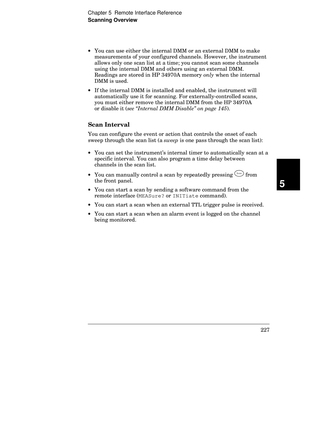 HP 34970A manual Scanning Overview 