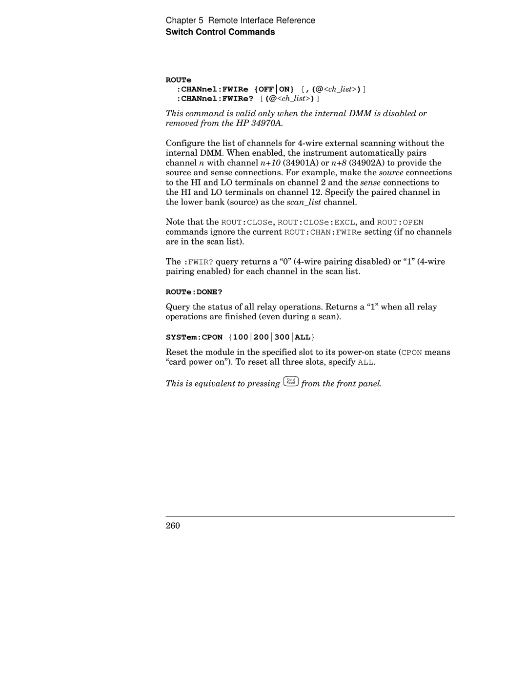 HP 34970A manual ROUTe CHANnelFWIRe Offon , @ CHANnelFWIRe? @, ROUTeDONE?, SYSTemCPON 100200300ALL, Zv z 