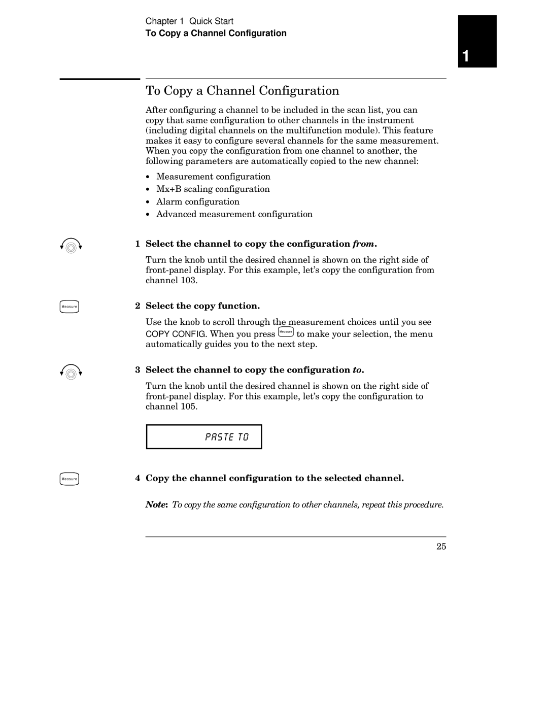 HP 34970A manual $6772, To Copy a Channel Configuration 