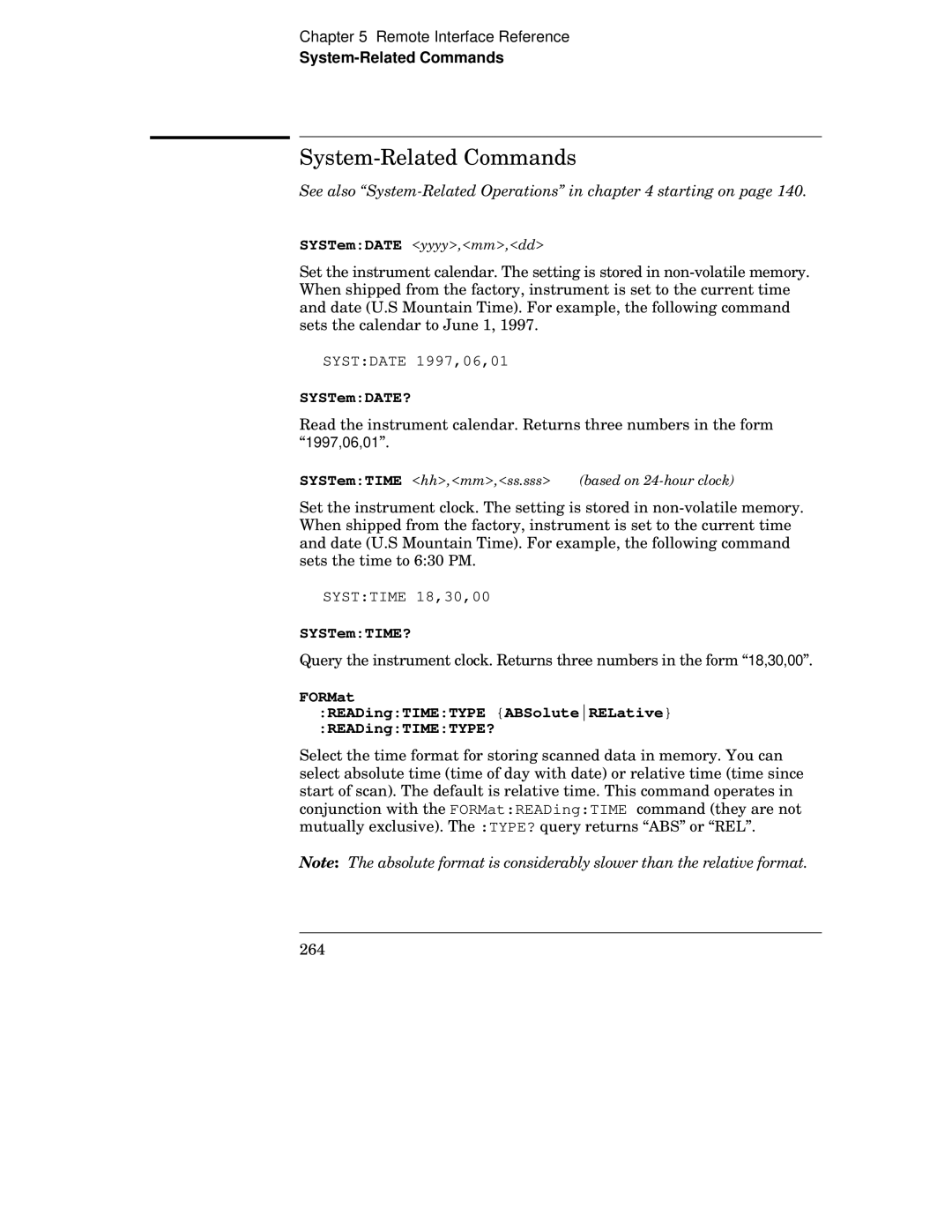 HP 34970A manual System-Related Commands, SYSTemDATE 3 3yy, SYSTemDATE?, SYSTemTIME 3, SYSTemTIME? 