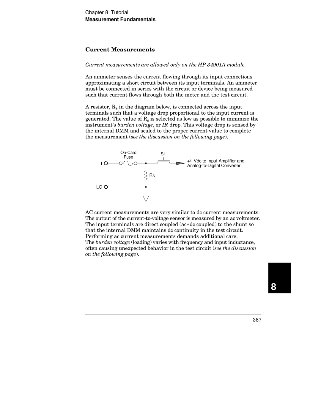 HP 34970A manual On-Card 